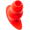 MK Toys Plug Tunnel Stretch Rouge Extra large 16 x 7.5cm